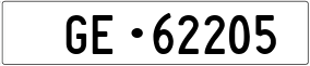 Trailer License Plate